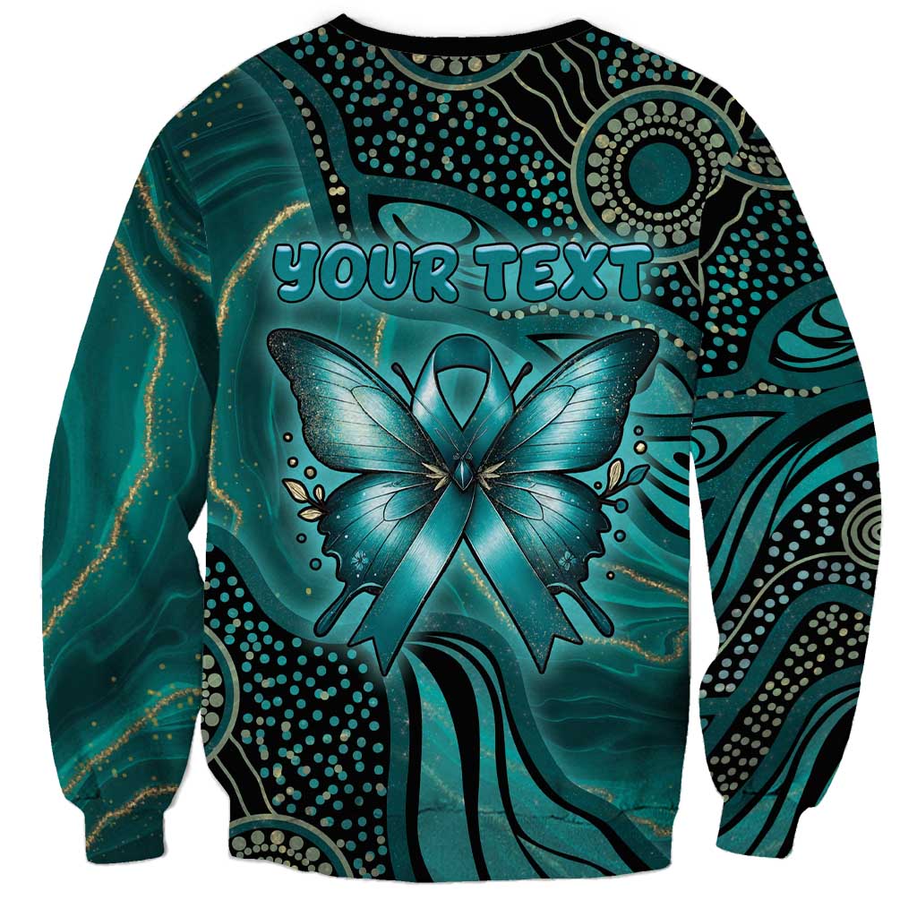 Personalised Ovarian Cancer Awareness Sweatshirt This Is What A Fighter Looks Like