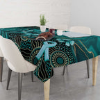 Ovarian Cancer Awareness Tablecloth This Is What A Fighter Looks Like