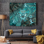 Ovarian Cancer Awareness Tapestry This Is What A Fighter Looks Like