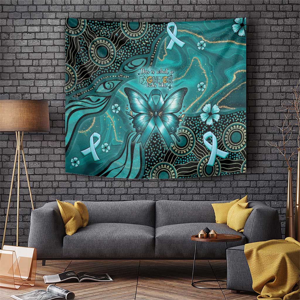 Ovarian Cancer Awareness Tapestry This Is What A Fighter Looks Like