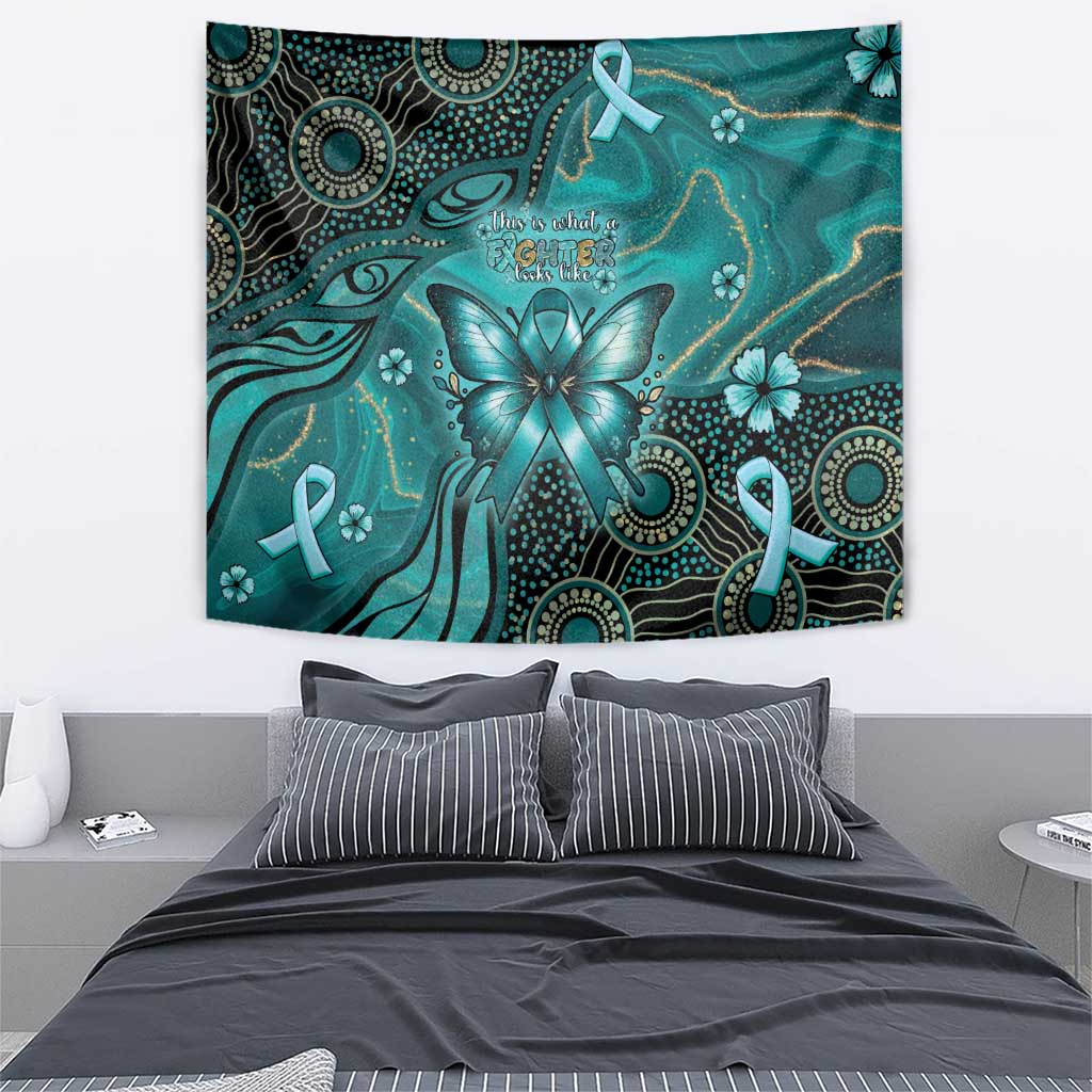 Ovarian Cancer Awareness Tapestry This Is What A Fighter Looks Like