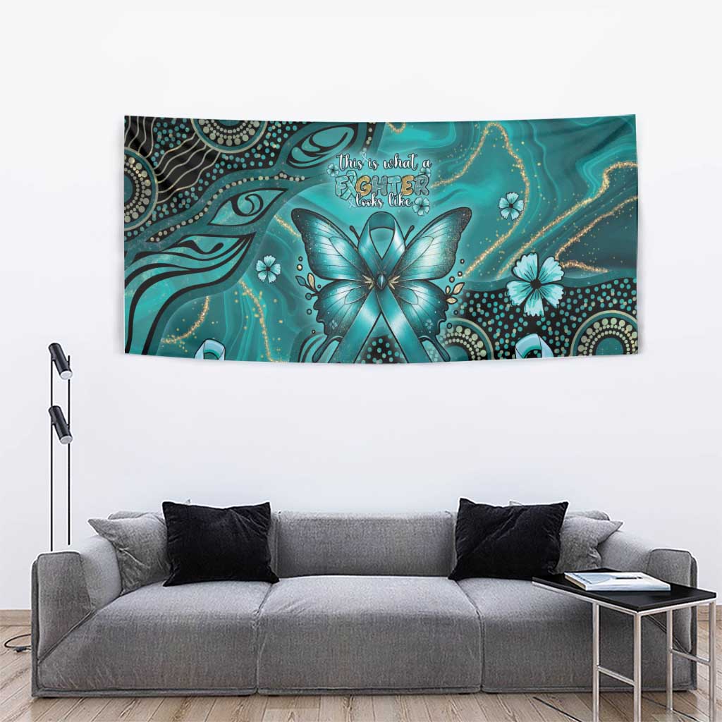 Ovarian Cancer Awareness Tapestry This Is What A Fighter Looks Like