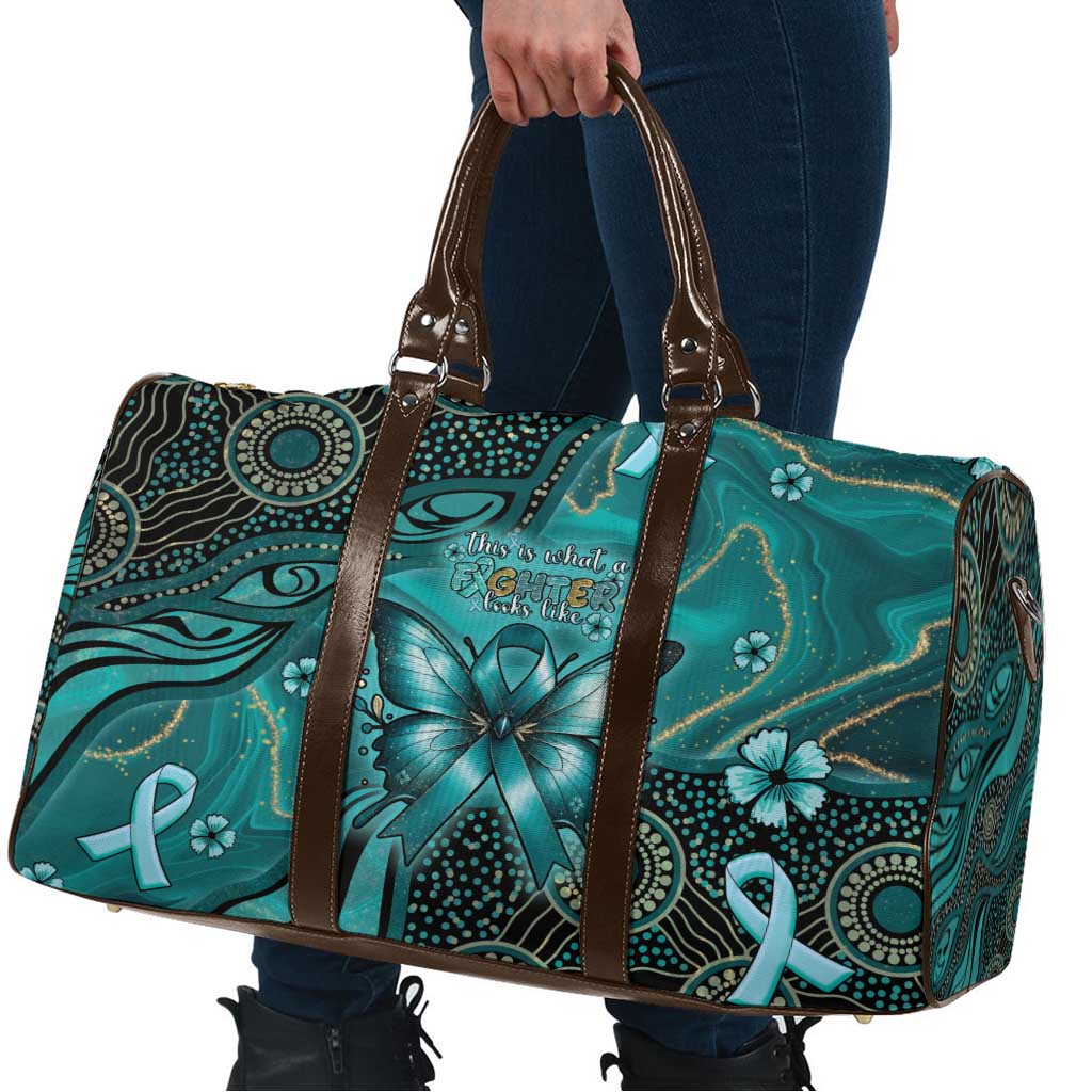 Ovarian Cancer Awareness Travel Bag This Is What A Fighter Looks Like