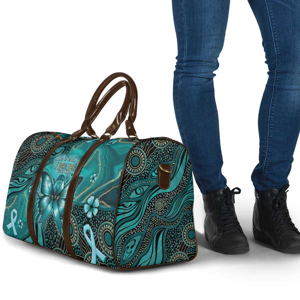 Ovarian Cancer Awareness Travel Bag This Is What A Fighter Looks Like