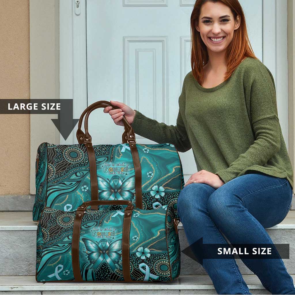 Ovarian Cancer Awareness Travel Bag This Is What A Fighter Looks Like