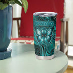 Personalised Ovarian Cancer Awareness Tumbler Cup This Is What A Fighter Looks Like