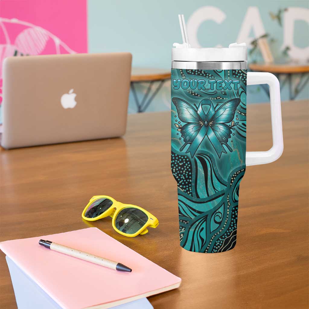 Personalised Ovarian Cancer Awareness Tumbler With Handle This Is What A Fighter Looks Like