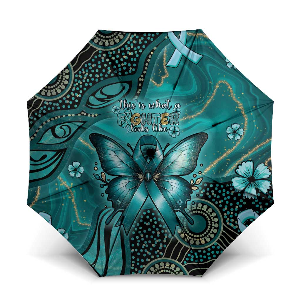 Ovarian Cancer Awareness Umbrella This Is What A Fighter Looks Like