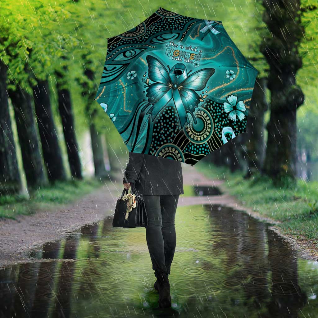 Ovarian Cancer Awareness Umbrella This Is What A Fighter Looks Like