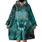 Personalised Ovarian Cancer Awareness Wearable Blanket Hoodie This Is What A Fighter Looks Like
