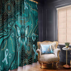 Ovarian Cancer Awareness Window Curtain This Is What A Fighter Looks Like