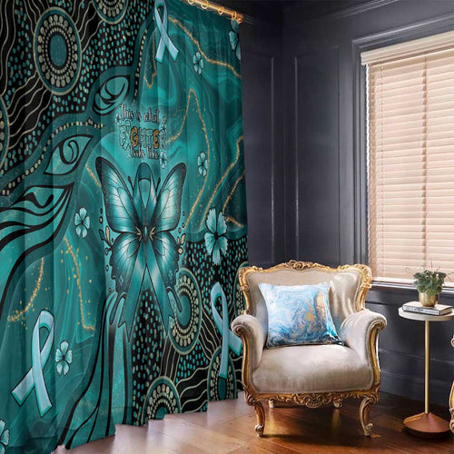 Ovarian Cancer Awareness Window Curtain This Is What A Fighter Looks Like