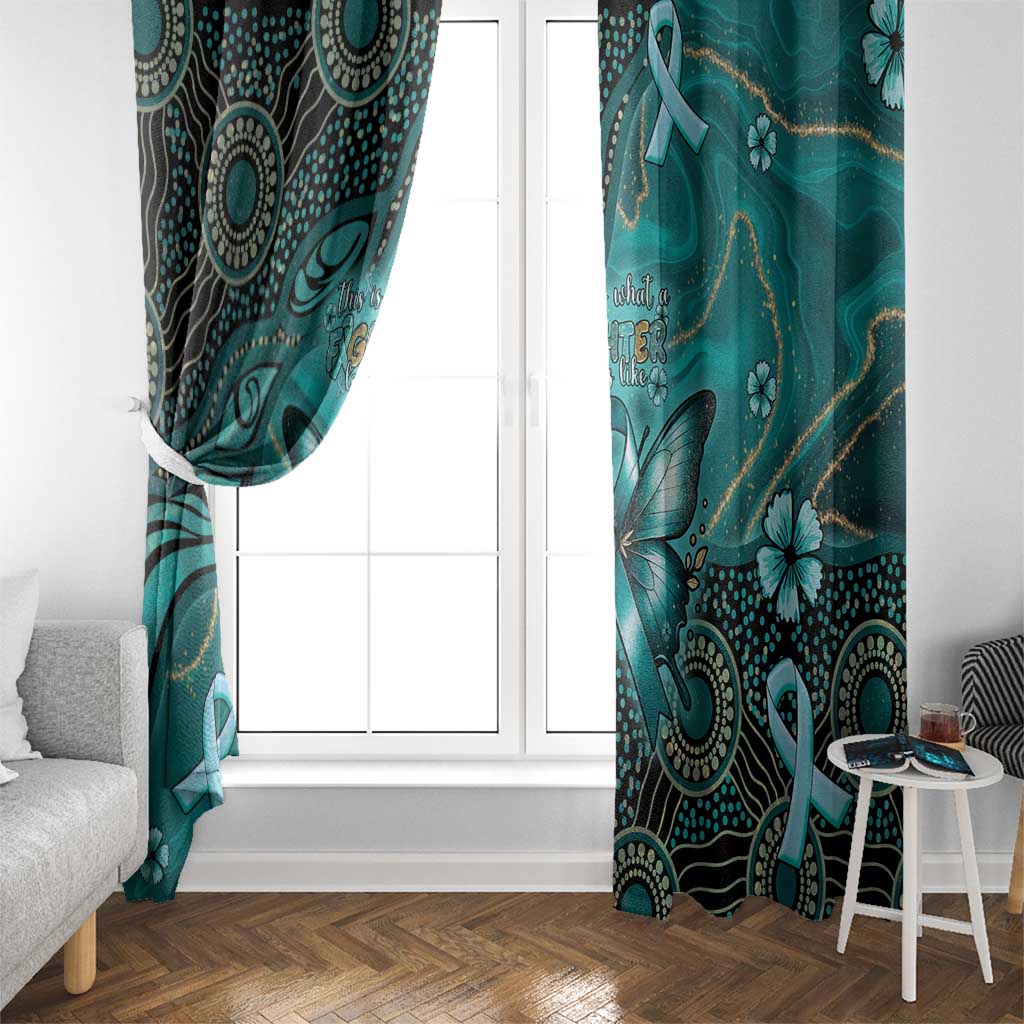 Ovarian Cancer Awareness Window Curtain This Is What A Fighter Looks Like