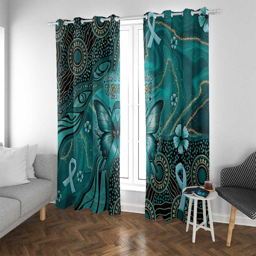 Ovarian Cancer Awareness Window Curtain This Is What A Fighter Looks Like