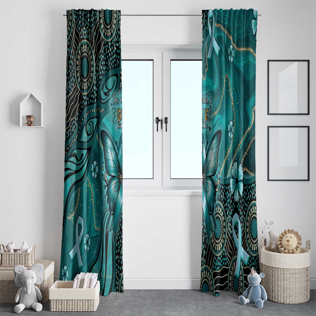 Ovarian Cancer Awareness Window Curtain This Is What A Fighter Looks Like