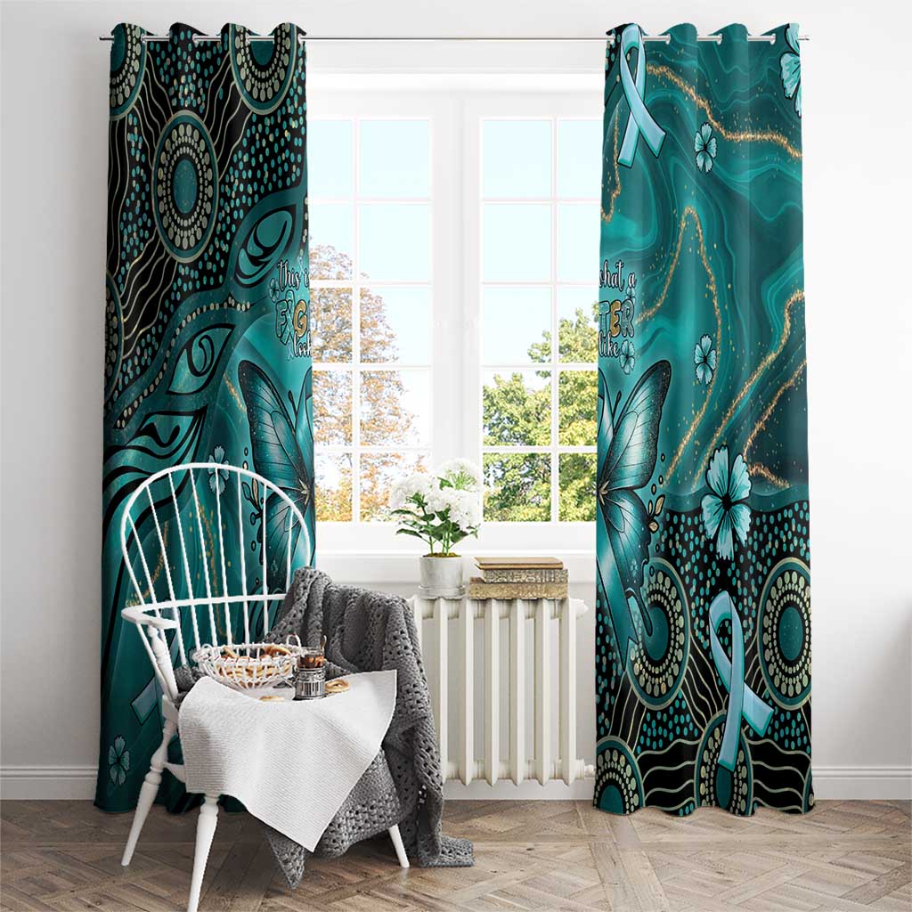 Ovarian Cancer Awareness Window Curtain This Is What A Fighter Looks Like