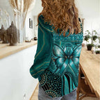 Personalised Ovarian Cancer Awareness Women Casual Shirt This Is What A Fighter Looks Like