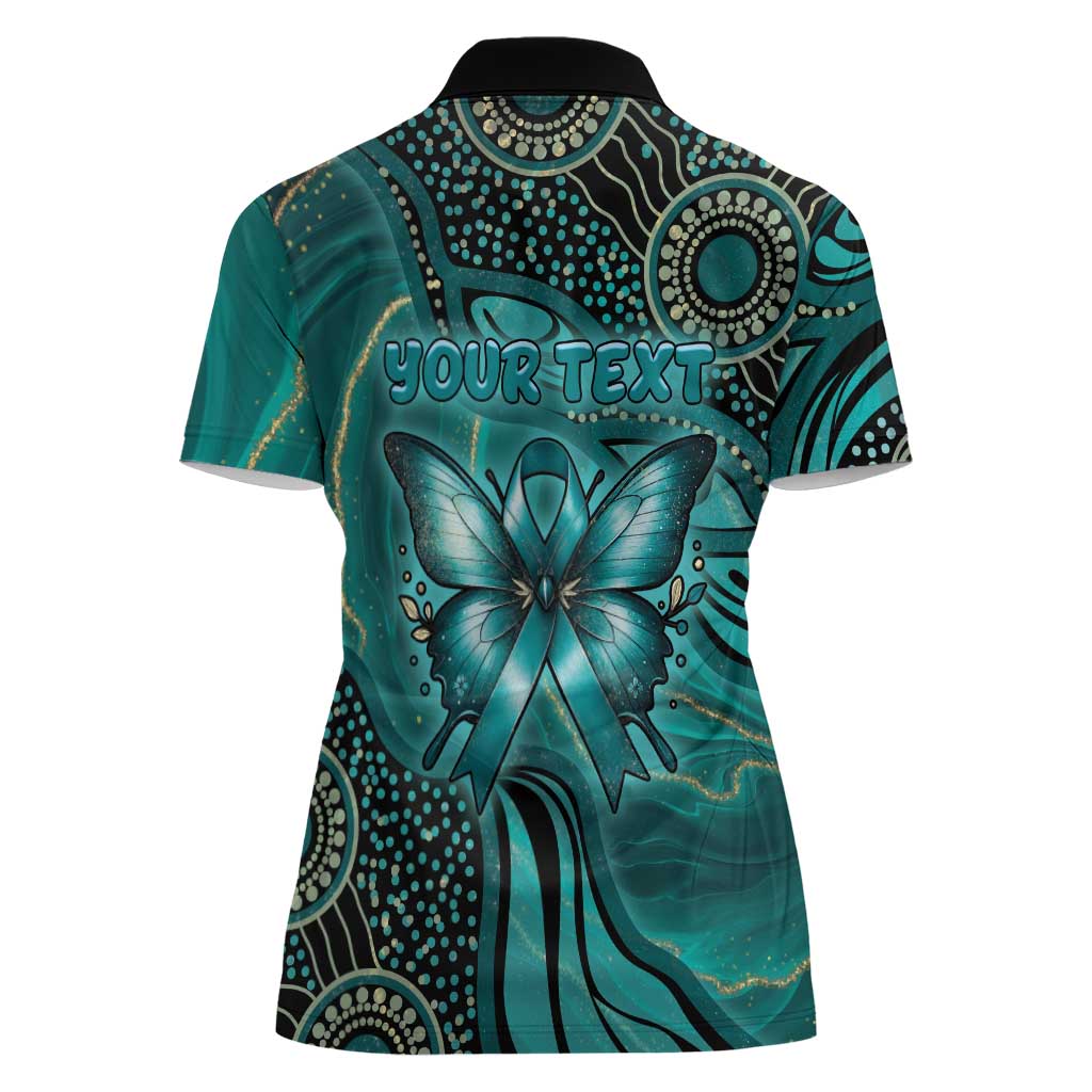 Personalised Ovarian Cancer Awareness Women Polo Shirt This Is What A Fighter Looks Like