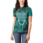 Personalised Ovarian Cancer Awareness Women Polo Shirt This Is What A Fighter Looks Like