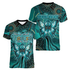 Personalised Ovarian Cancer Awareness Women V-Neck T-Shirt This Is What A Fighter Looks Like