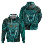Personalised Ovarian Cancer Awareness Zip Hoodie This Is What A Fighter Looks Like