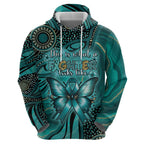 Personalised Ovarian Cancer Awareness Zip Hoodie This Is What A Fighter Looks Like
