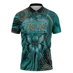 Personalised Ovarian Cancer Awareness Zipper Polo Shirt This Is What A Fighter Looks Like