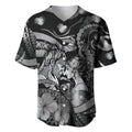 Personalised Maori Romantic Valentine Baseball Jersey The Hongi Kiss Black Galaxy