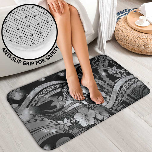 Maori Romantic Valentine Bathroom Set The Hongi Kiss Black Galaxy