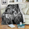 Maori Romantic Valentine Blanket The Hongi Kiss Black Galaxy