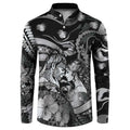 Personalised Maori Romantic Valentine Button Sweatshirt The Hongi Kiss Black Galaxy