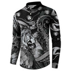 Personalised Maori Romantic Valentine Button Sweatshirt The Hongi Kiss Black Galaxy