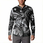 Personalised Maori Romantic Valentine Button Sweatshirt The Hongi Kiss Black Galaxy