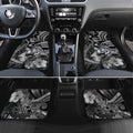 Personalised Maori Romantic Valentine Car Mats The Hongi Kiss Black Galaxy