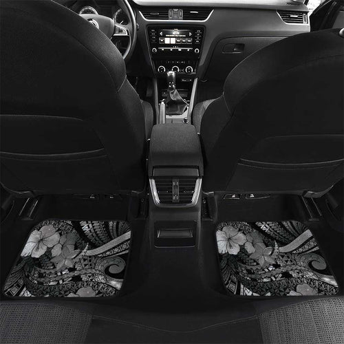 Personalised Maori Romantic Valentine Car Mats The Hongi Kiss Black Galaxy
