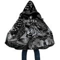 Personalised Maori Romantic Valentine Cloak The Hongi Kiss Black Galaxy