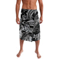 Personalised Maori Romantic Valentine Lavalava The Hongi Kiss Black Galaxy