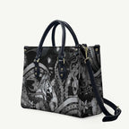Maori Romantic Valentine Leather Bag The Hongi Kiss Black Galaxy