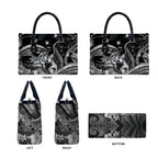 Maori Romantic Valentine Leather Bag The Hongi Kiss Black Galaxy