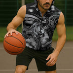Personalised Maori Romantic Valentine Sleeveless Zip Hoodie The Hongi Kiss Black Galaxy