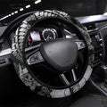 Maori Romantic Valentine Steering Wheel Cover The Hongi Kiss Black Galaxy