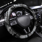 Maori Romantic Valentine Steering Wheel Cover The Hongi Kiss Black Galaxy