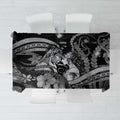 Maori Romantic Valentine Tablecloth The Hongi Kiss Black Galaxy