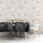 Maori Romantic Valentine Tablecloth The Hongi Kiss Black Galaxy