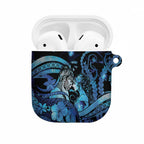 Maori Romantic Valentine AirPods Case The Hongi Kiss Blue Galaxy