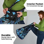 Maori Romantic Valentine Grocery Bag The Hongi Kiss Blue Galaxy