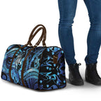 Maori Romantic Valentine Travel Bag The Hongi Kiss Blue Galaxy