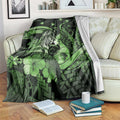 Maori Romantic Valentine Blanket The Hongi Kiss Green Galaxy