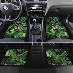 Personalised Maori Romantic Valentine Car Mats The Hongi Kiss Green Galaxy