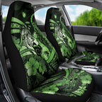Maori Romantic Valentine Car Seat Cover The Hongi Kiss Green Galaxy